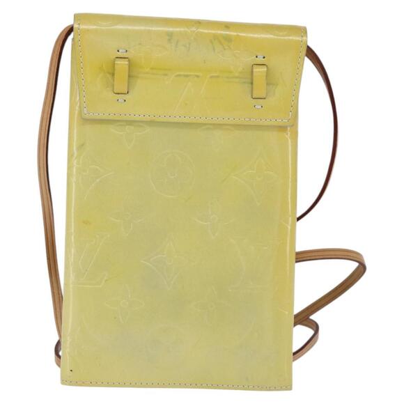 LOUIS VUITTON Monogram Vernis Walker Wallet Lime Yellow M91074 LV Auth hk3224 - Picture 2 of 16